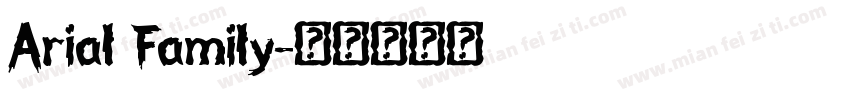 Arial Family字体转换